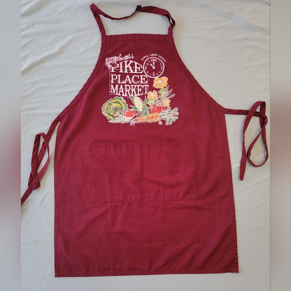 Seattle's Pike Place Market Maroon Apron